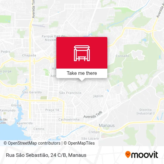 Rua São Sebastião, 24 C/B map
