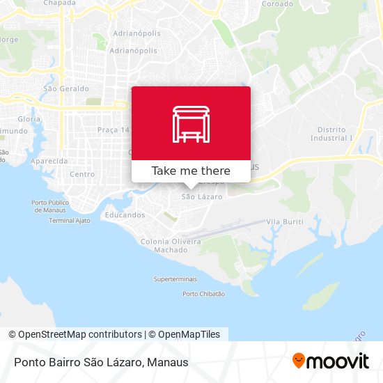 Ponto Bairro São Lázaro map