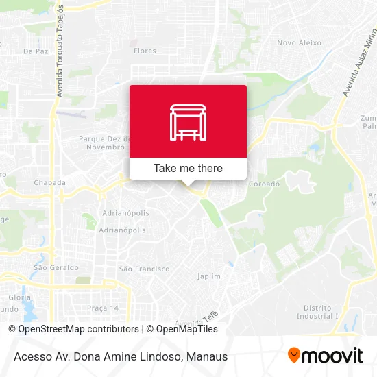 Acesso Av. Dona Amine Lindoso map