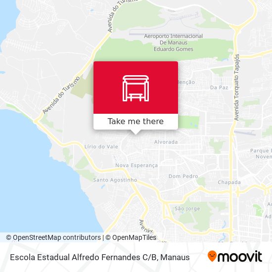 Mapa Escola Estadual Alfredo Fernandes C / B