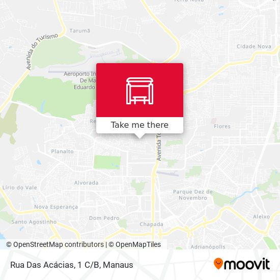 Rua Das Acácias, 1 C/B map