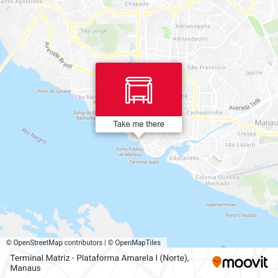 Terminal Matriz - Plataforma Amarela I (Norte) map
