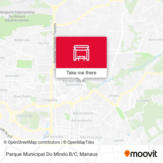 Parque Municipal Do Mindú B/C map