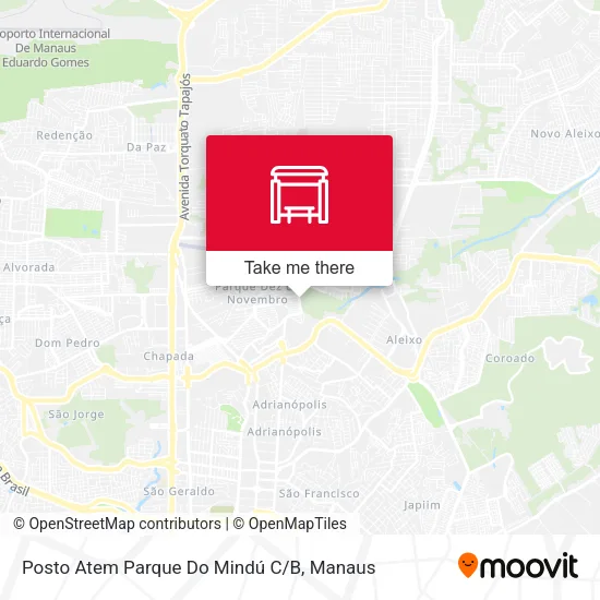 Posto Atem Parque Do Mindú C/B map