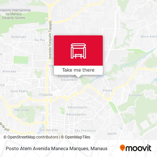 Posto Atem Avenida Maneca Marques map