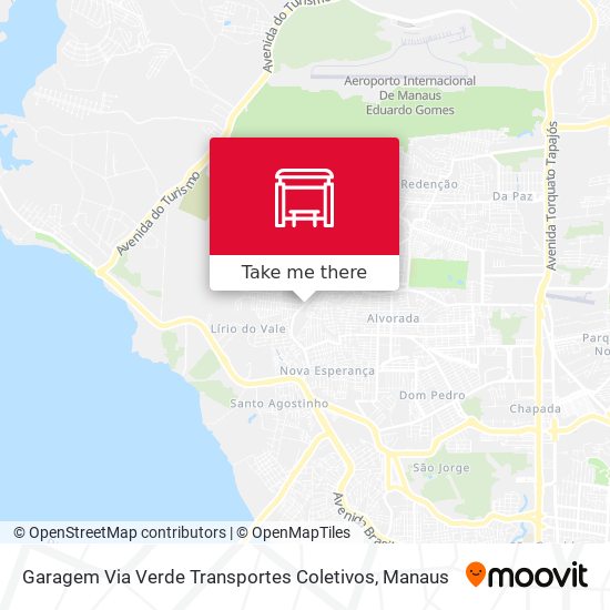 Mapa Garagem Via Verde Transportes Coletivos