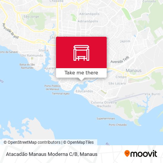 Mapa Atacadão Manaus Moderna C/B