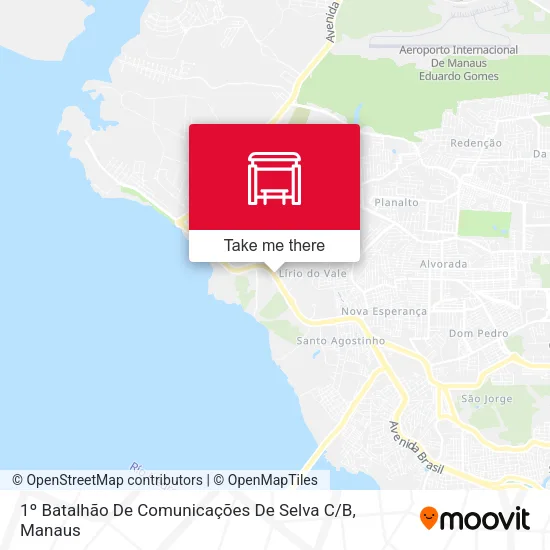1º Batalhão De Comunicações De Selva C / B map