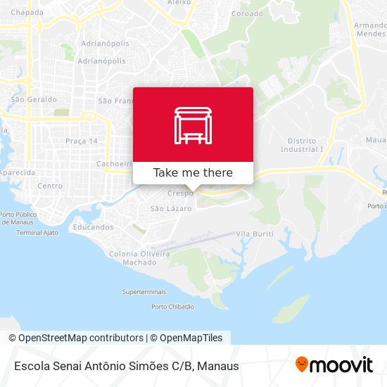 Mapa Escola Senai Antônio Simões C / B