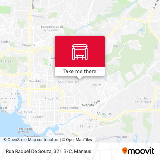 Rua Raquel De Souza, 321 B/C map