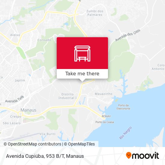 Mapa Avenida Cupiúba, 953 B/T