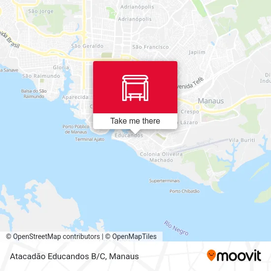 Atacadão Educandos B/C map