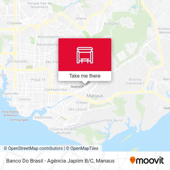 Banco Do Brasil - Agência Japiim B / C map