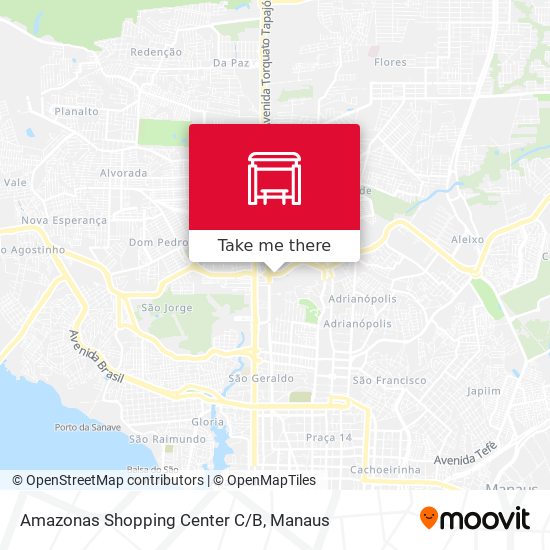 Amazonas Shopping Center C/B map