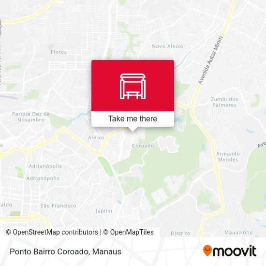 Ponto Bairro Coroado map