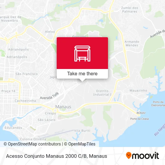 Acesso Conjunto Manaus 2000 C / B map