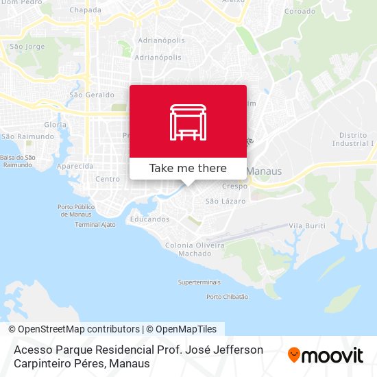 Acesso Parque Residencial Prof. José Jefferson Carpinteiro Péres map