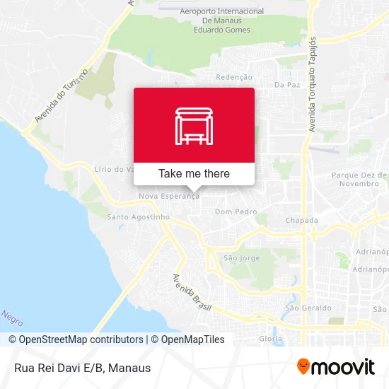 Rua Rei Davi E/B map