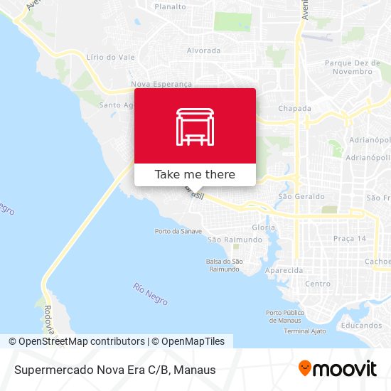 Supermercado Nova Era C/B map