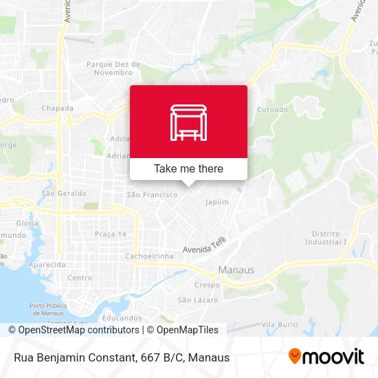 Rua Benjamin Constant, 667 B/C map