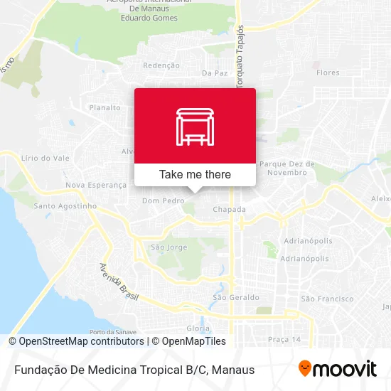 Fundação De Medicina Tropical B / C map