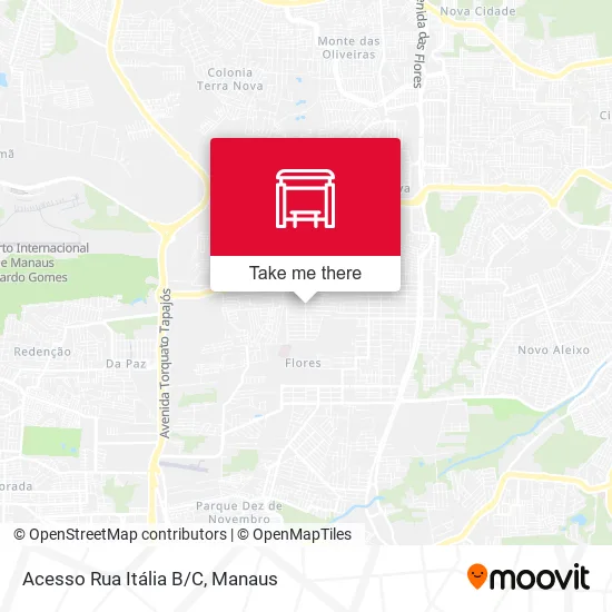 Acesso Rua Itália B/C map
