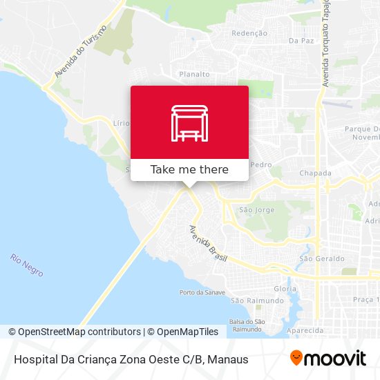 Mapa Hospital Da Criança Zona Oeste C / B