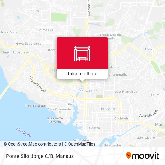 Ponte São Jorge C/B map