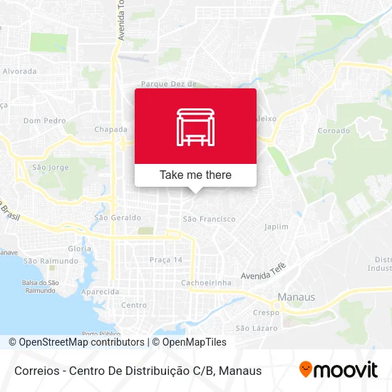 Correios - Centro De Distribuição C / B map