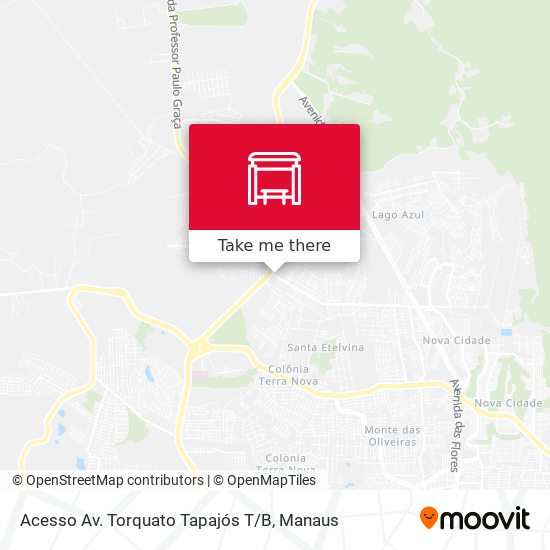 Acesso Av. Torquato Tapajós T / B map