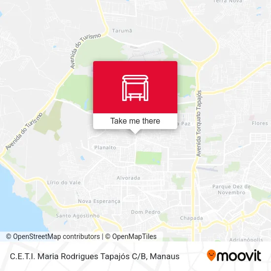 C.E.T.I. Maria Rodrigues Tapajós C / B map