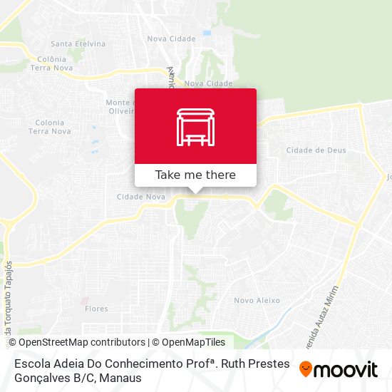 Escola Adeia Do Conhecimento Profª. Ruth Prestes Gonçalves B / C map