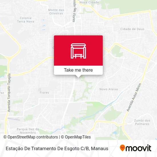 Estação De Tratamento De Esgoto C / B map