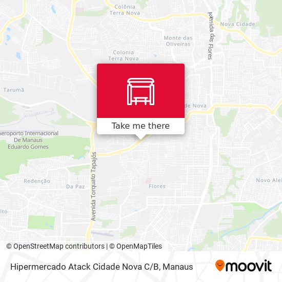 Mapa Hipermercado Atack Cidade Nova C / B