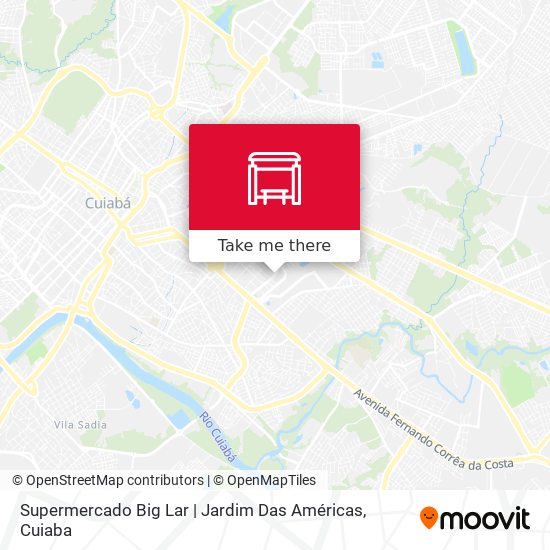 Mapa Supermercado Big Lar | Jardim Das Américas