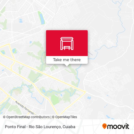 Ponto Final - Rio São Lourenço map
