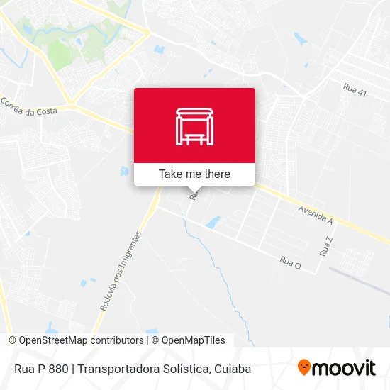 Rua P 880 | Transportadora Solistica map