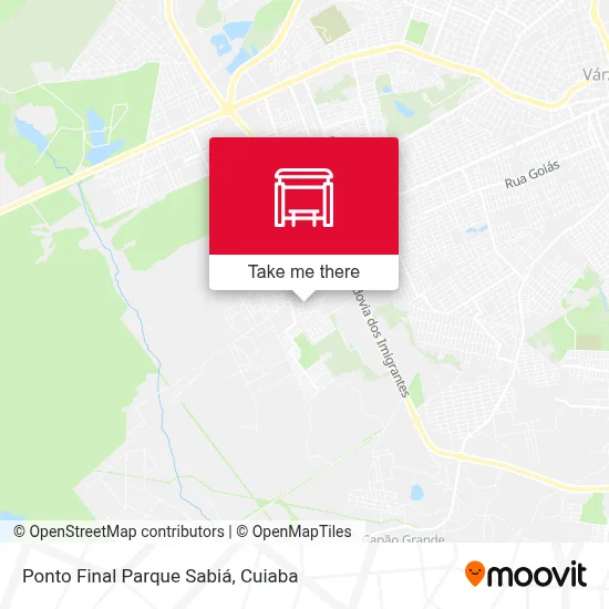 Ponto Final Parque Sabiá map