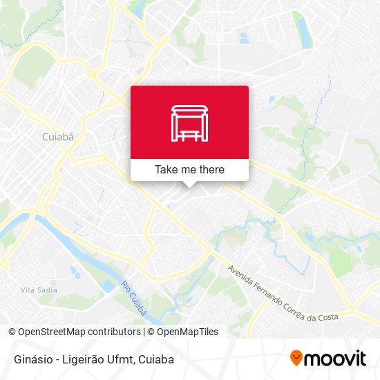 Ginásio - Ligeirão Ufmt map