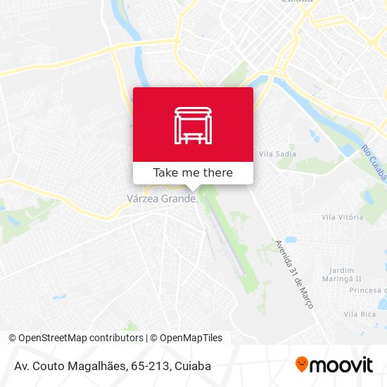 Mapa Av. Couto Magalhães, 65-213