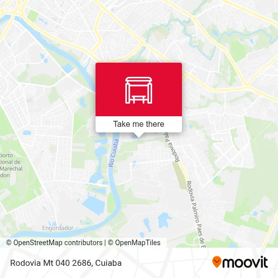Rodovia Mt 040 2686 map