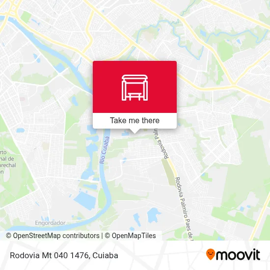Rodovia Mt 040 1476 map