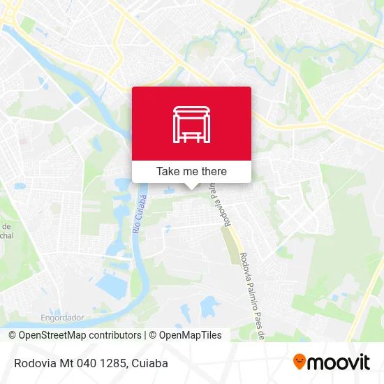 Rodovia Mt 040 1285 map