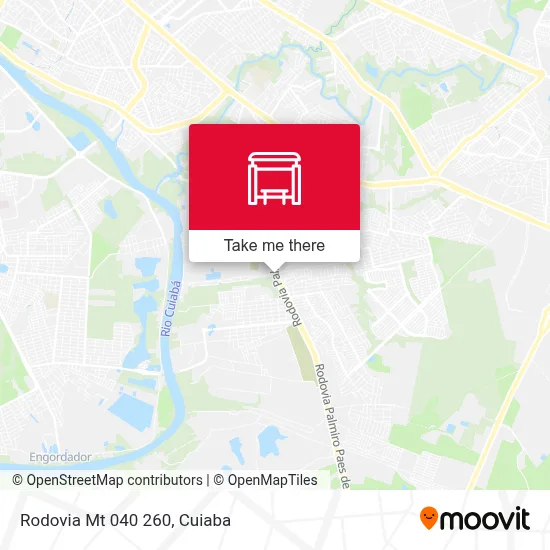 Rodovia Mt 040 260 map