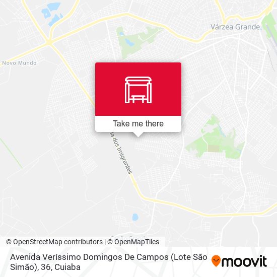 Avenida Veríssimo Domingos De Campos (Lote São Simão), 36 map