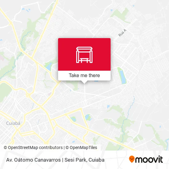 Av. Oátomo Canavarros | Sesi Park map