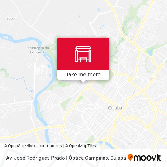 Mapa Av. José Rodrigues Prado | Óptica Campinas