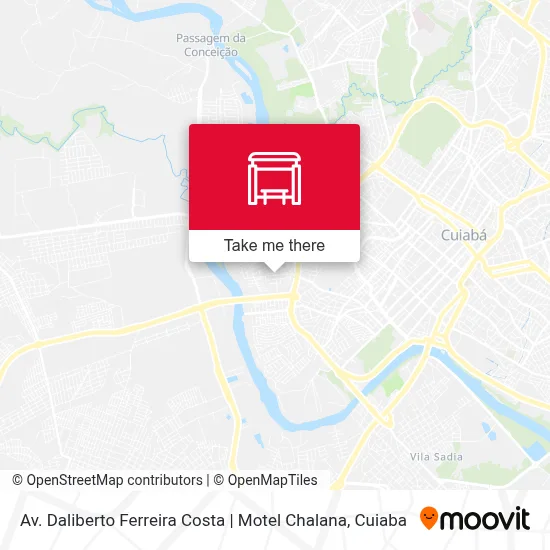 Av. Daliberto Ferreira Costa | Motel Chalana map
