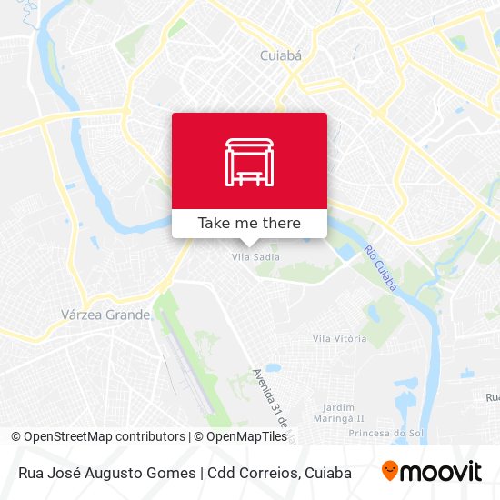 Rua José Augusto Gomes | Cdd Correios map