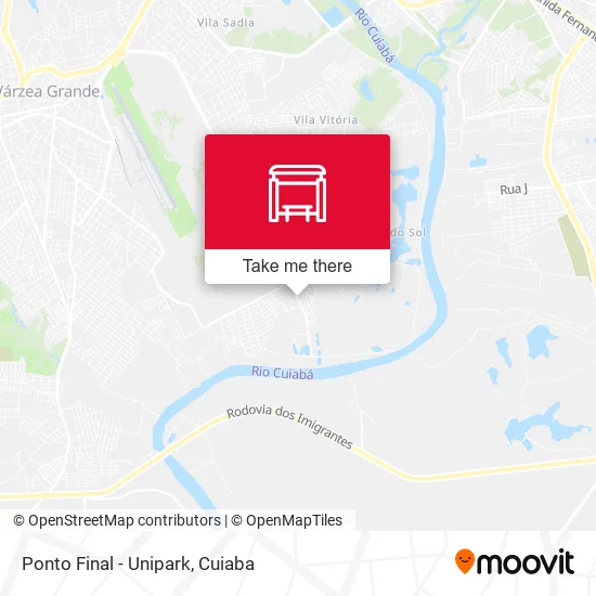Ponto Final - Unipark map